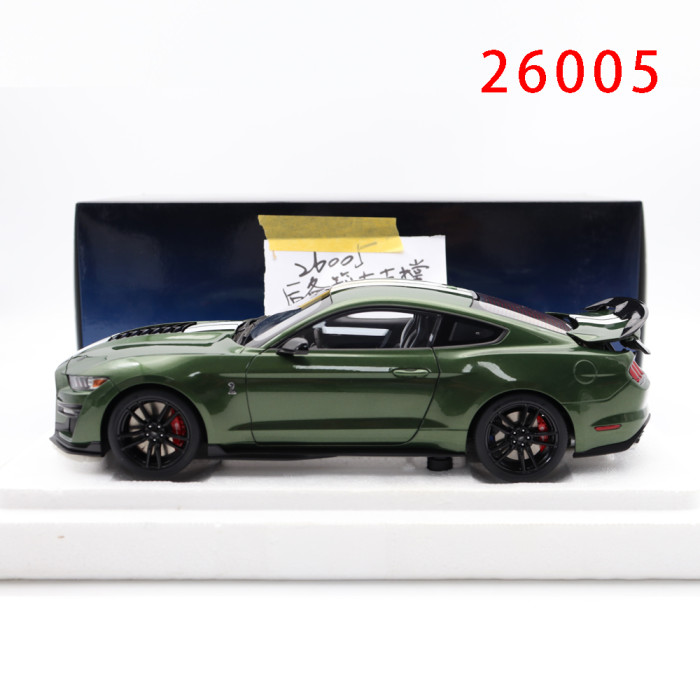 Damaged 1/18 Ford Mustang Shelby GT500 AUTOart 73097 Eruption Green Model Car