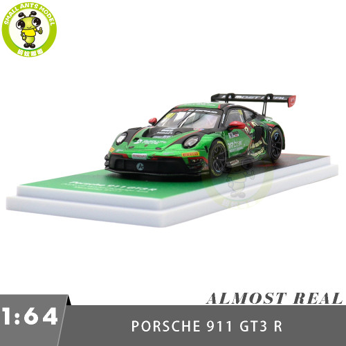 1/64 Almost Real Porsche 911 GT3 R 2026 GT World Challenge Asia Diecast Model Toy Car Gifts For Friends