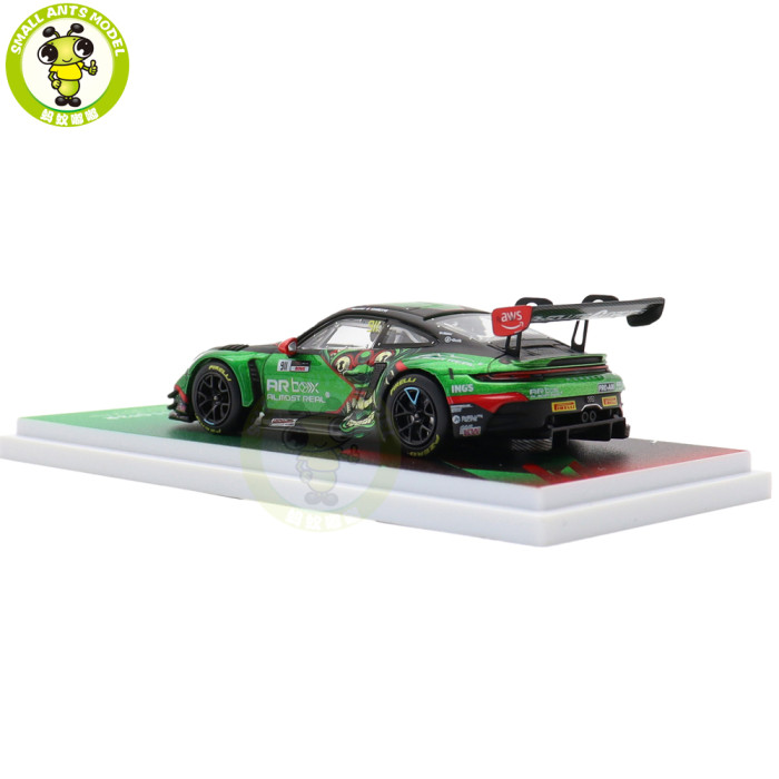 1/64 Almost Real Porsche 911 GT3 R 2026 GT World Challenge Asia Diecast Model Toy Car Gifts For Friends