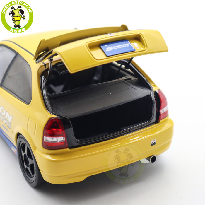 1/18 MOTORHELIX Honda CIVIC Type R EK9-120 Spoon Diecast Model Toy Car Gifts For Friends