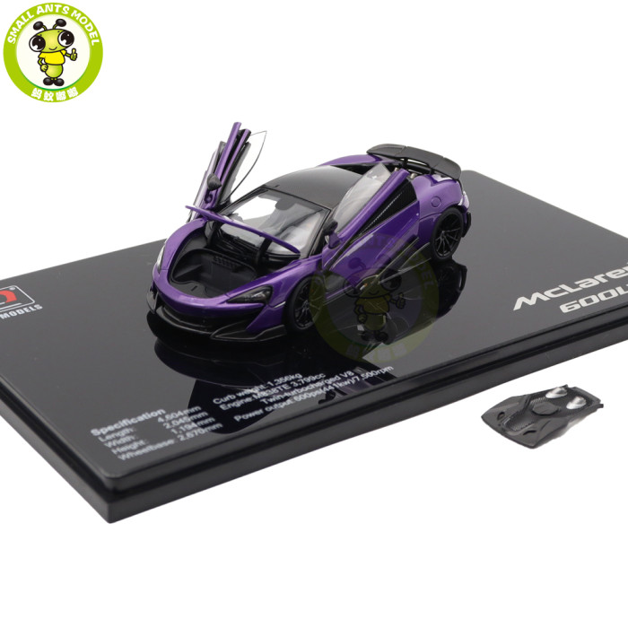 1/43 LCD Mclaren 600LT Full Open Diecast Model Car Gifts For Father Friends