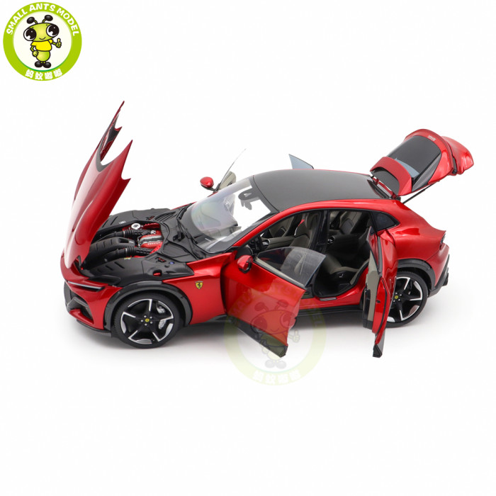 1/18 BBR Ferrari Purosangue FUV Metallic Red Diecast Model Toys Car Gifts For Father Friends