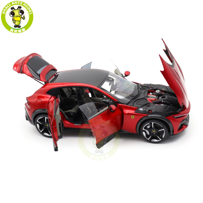 1/18 BBR Ferrari Purosangue FUV Metallic Red Diecast Model Toys Car Gifts For Father Friends