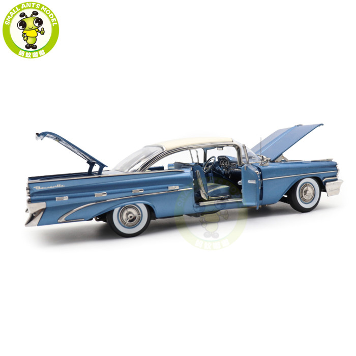 1/18 SUNSTAR 1959 Pontiac Bonneville Hard Top Diecast Model Toy Car Gifts For Friends