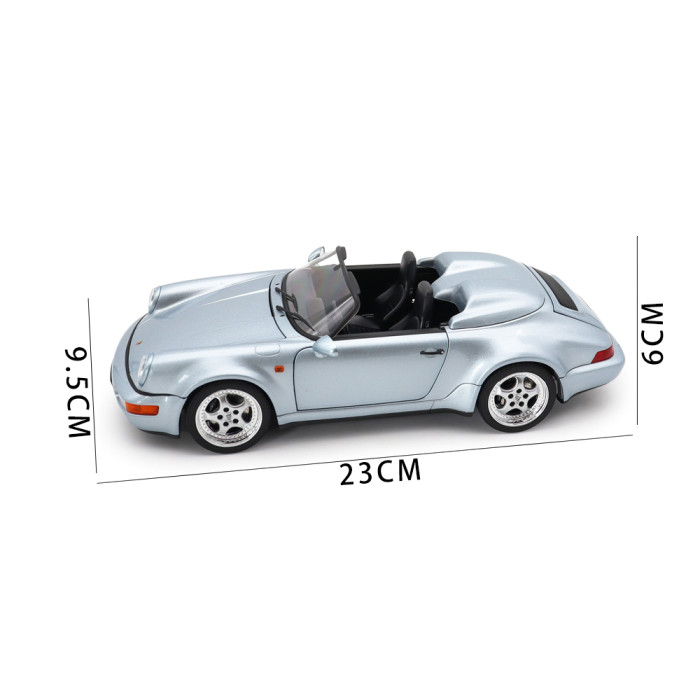 1/18 Porsche 911 Speedster WTL NOREV 187150 Polar Silver Metallic Diecast Model Toy Car Gifts For Friends