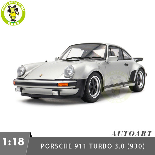 1/18 Porsche 911 Turbo 3.0 930 AUTOart 78110 Silver Model Toy Cars Gifts For Friends