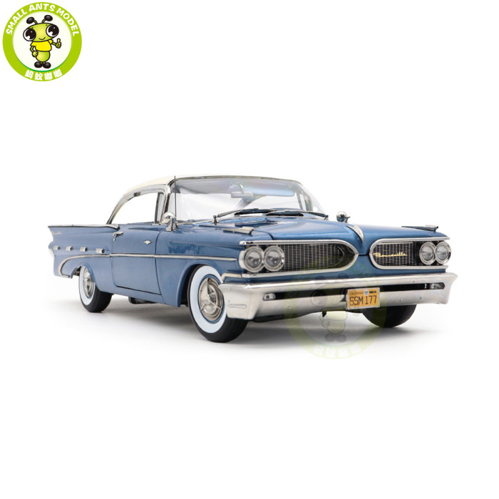 1/18 SUNSTAR 1959 Pontiac Bonneville Hard Top Diecast Model Toy Car Gifts For Friends