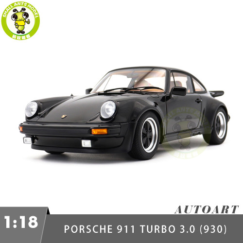 1/18 Porsche 911 Turbo 3.0 930 AUTOart 78111 Black Model Toy Cars Gifts For Friends