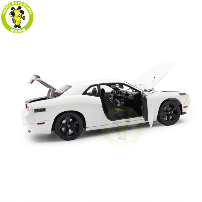 1/18 2010 Dodge Challenger SRT 8 Hazzard County Sheriff ACME Diecast Model Car Toys Gifts