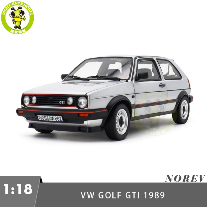 1/18 VW Volkswagen Golf GTi 1989 Norev 188584 Diamond Silver Diecast Model Toy Car Gifts For Friends