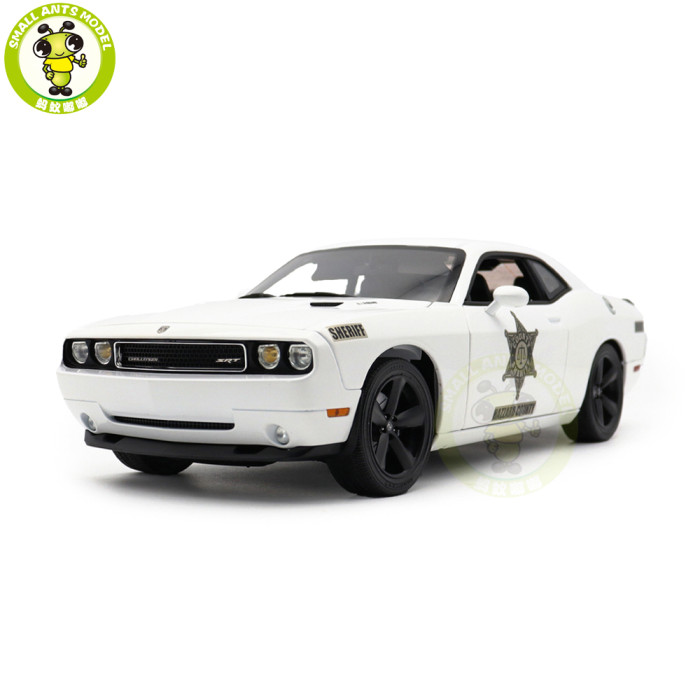 1/18 2010 Dodge Challenger SRT 8 Hazzard County Sheriff ACME Diecast Model Car Toys Gifts