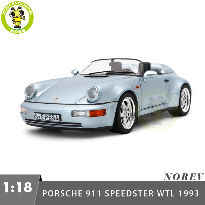 1/18 Porsche 911 Speedster WTL NOREV 187150 Polar Silver Metallic Diecast Model Toy Car Gifts For Friends
