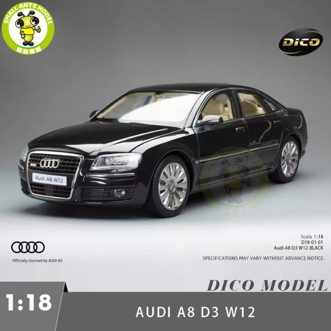 Pre-order 1/18 Audi A8 W12 D3 DICO Sunstar Diecast Model Toy Car Gifts For Friends