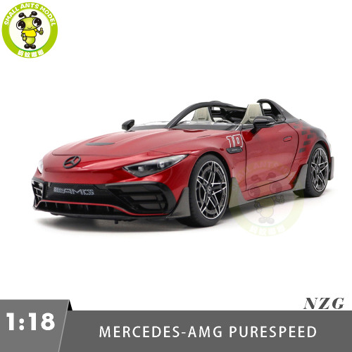 1/18 Mercedes Benz AMG PureSpeed Motorsport Styling Package Le Mans Red Diecast Model Toy Car Gifts For Friends