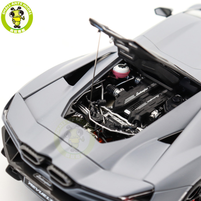 1/18 Lamborghini Revuelto Matt Grey LCD Models Diecast Model Car Toy Gifts For Father Friends