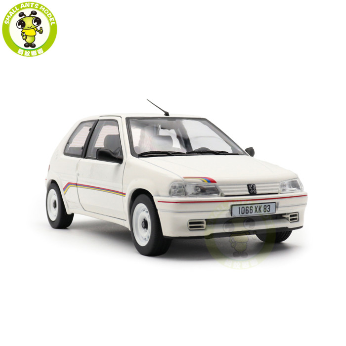 1/18 Peugeot 106 Rallye 1.3 1993 Norev 184920 White Diecast Model Toy Car Gifts For Friends Father