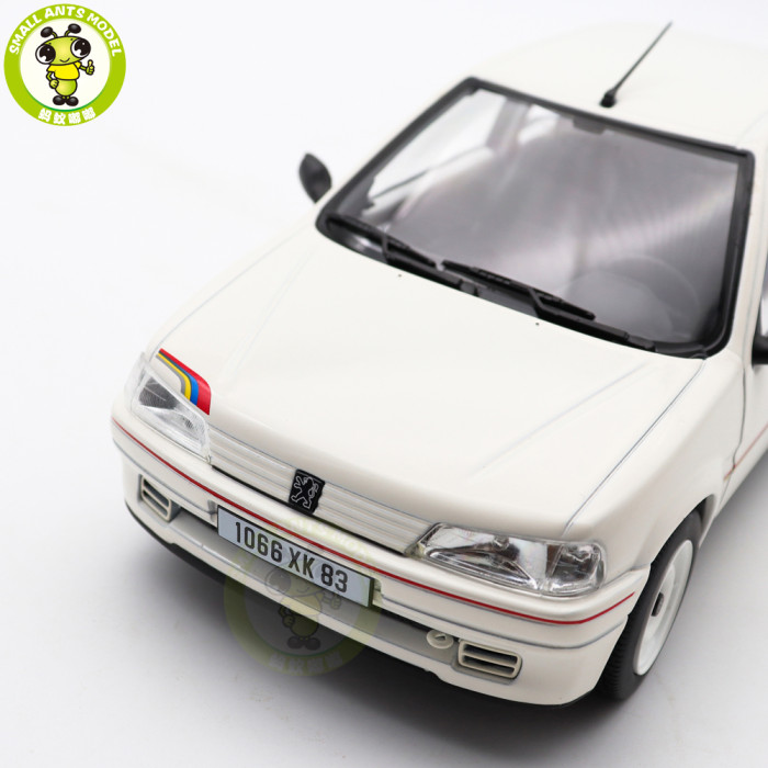 1/18 Peugeot 106 Rallye 1.3 1993 Norev 184920 White Diecast Model Toy Car Gifts For Friends Father