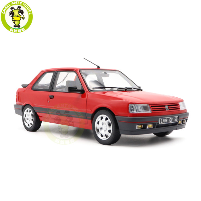1/18 Peugeot 309 GTi 1987 Norev 184880 Vallelunga Red Diecast Model Toy Car Gifts For Friends