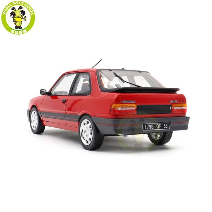 1/18 Peugeot 309 GTi 1987 Norev 184880 Vallelunga Red Diecast Model Toy Car Gifts For Friends