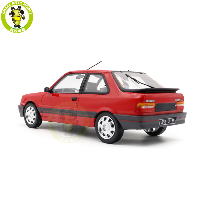 1/18 Peugeot 309 GTi 1987 Norev 184880 Vallelunga Red Diecast Model Toy Car Gifts For Friends