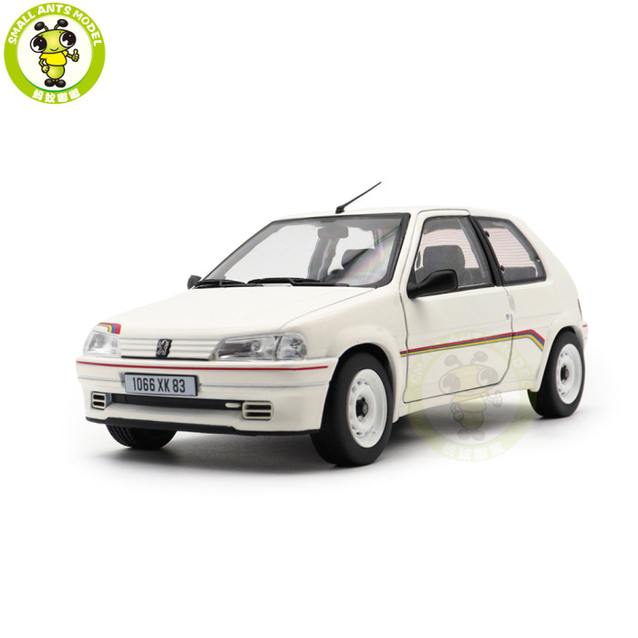 1/18 Peugeot 106 Rallye 1.3 1993 Norev 184920 White Diecast Model Toy Car Gifts For Friends Father