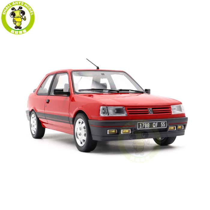 1/18 Peugeot 309 GTi 1987 Norev 184880 Vallelunga Red Diecast Model Toy Car Gifts For Friends