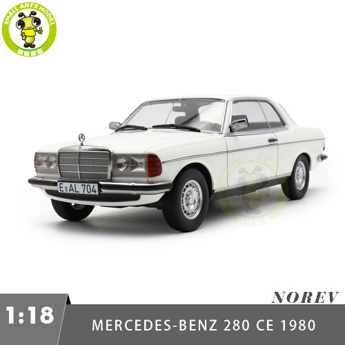 1/18 Mercedes Benz 280 CE 1980 Norev 183986 Classic White Diecast Model Toy Car Gifts For Friends Father