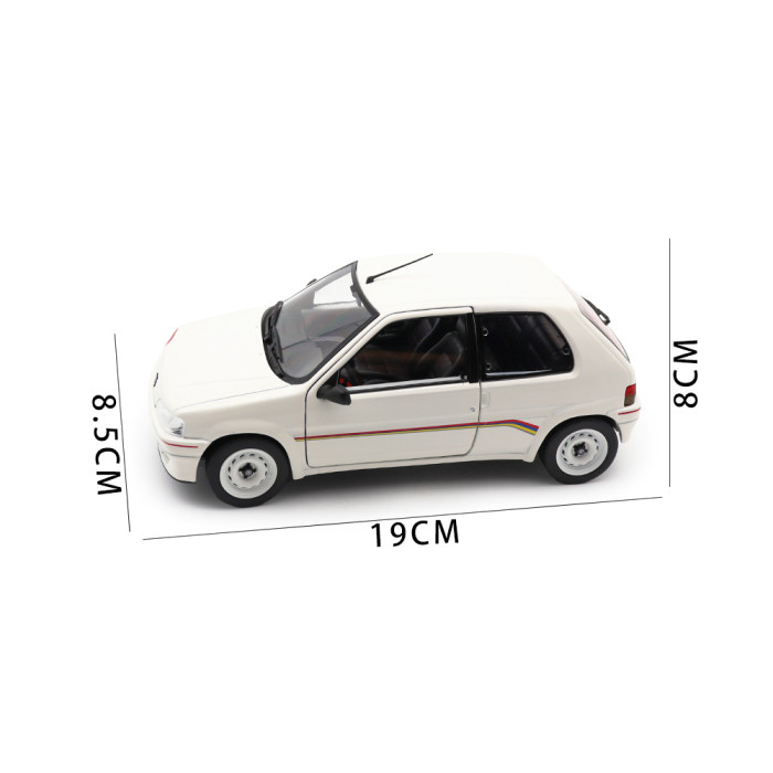 1/18 Peugeot 106 Rallye 1.3 1993 Norev 184920 White Diecast Model Toy Car Gifts For Friends Father