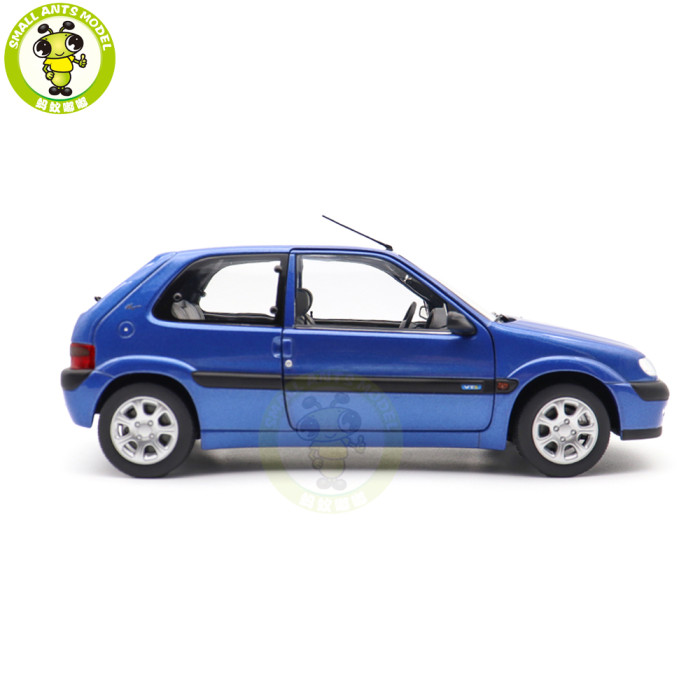 1/18 Citroen Saxo VTS 1996 Norev 181830 Poseidon Blue Diecast Model Toy Car Gifts For Friends