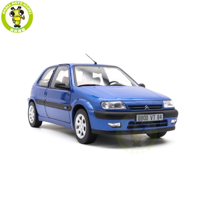 1/18 Citroen Saxo VTS 1996 Norev 181830 Poseidon Blue Diecast Model Toy Car Gifts For Friends