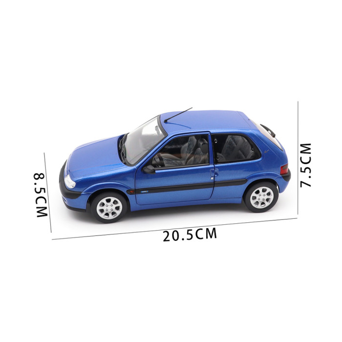 1/18 Citroen Saxo VTS 1996 Norev 181830 Poseidon Blue Diecast Model Toy Car Gifts For Friends