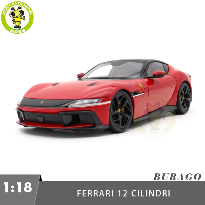 1/18 Ferrari 12 Cilindri Bburago 16928 Diecast Model Racing Car Toys Gifts For Friends