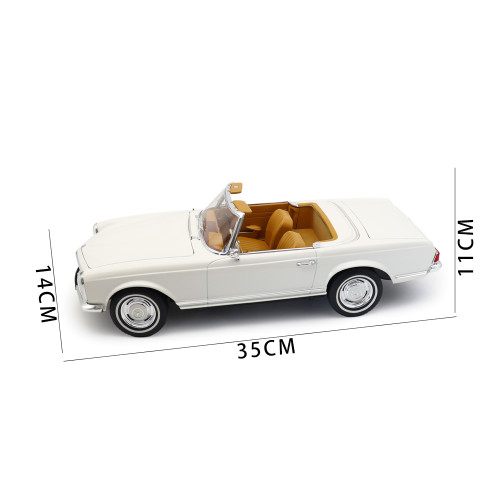 1/12 Mercedes Benz 230 SL Type W113 1963 Norev 123800 White Diecast Model Toy Car Gifts For Friends