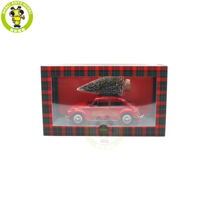 1/18 VW Volkswagen 1303 1973 Beetle Norev 188678 Merry Christmas Red Diecast Model Toys Car Gifts