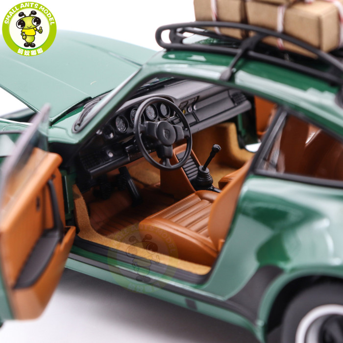 1/18 Porsche 911 Turbo 3.3 1980 Norev 187669 Green Christmas Gift Diecast Model Toys Car Gifts For Friends Father