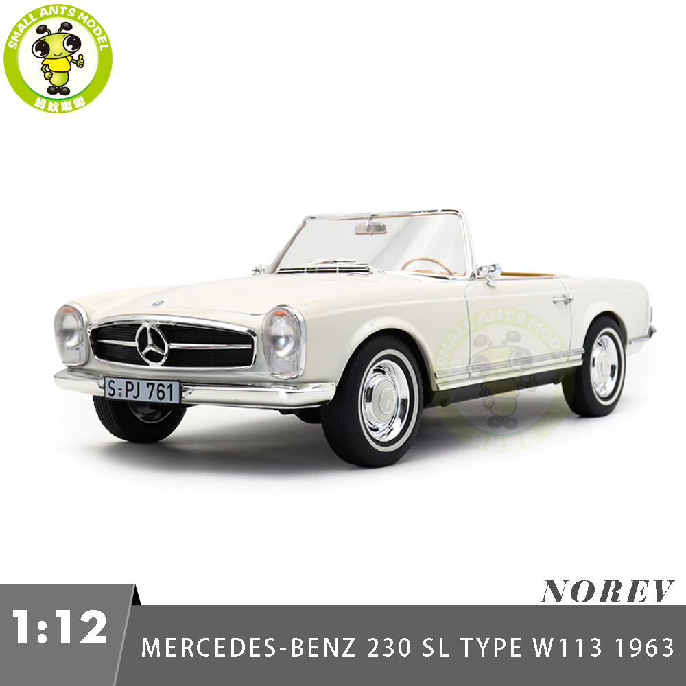 1/12 Mercedes Benz 230 SL Type W113 1963 Norev 123800 White