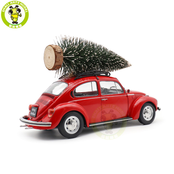 1/18 VW Volkswagen 1303 1973 Beetle Norev 188678 Merry Christmas Red Diecast Model Toys Car Gifts