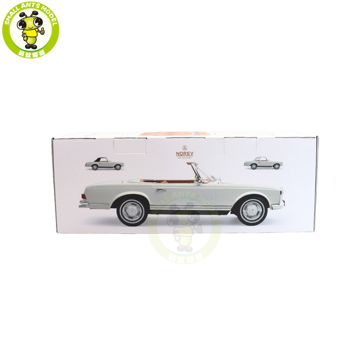 1/12 Mercedes Benz 230 SL Type W113 1963 Norev 123800 White Diecast Model Toy Car Gifts For Friends