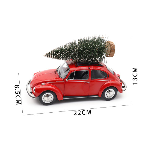 1/18 VW Volkswagen 1303 1973 Beetle Norev 188678 Merry Christmas Red Diecast Model Toys Car Gifts