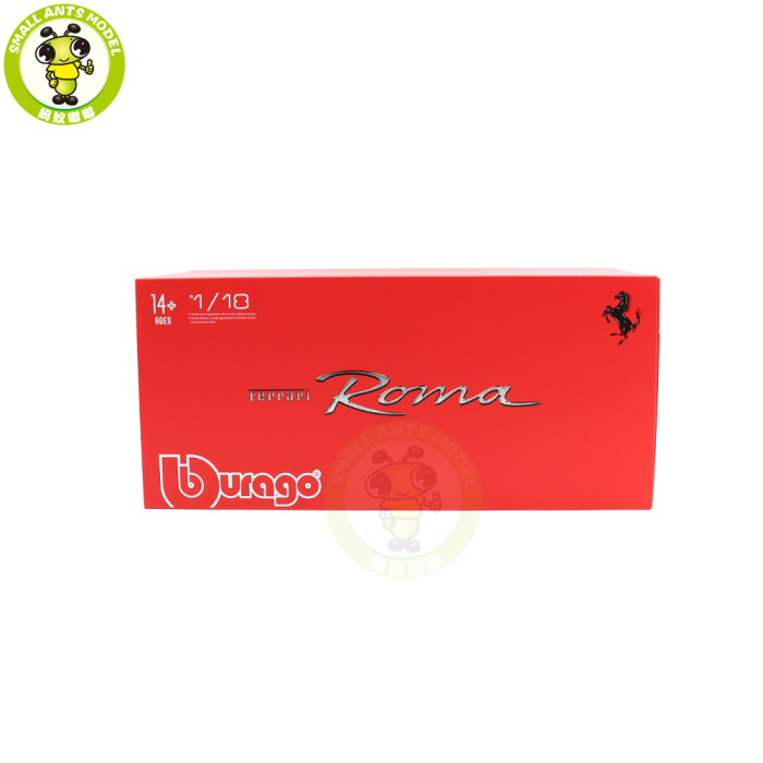 1/18 Ferrari Roma Bburago 16926 Diecast Model Racing Car Toys Gifts For Friends