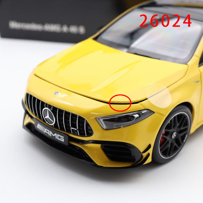 Defective 1/18 Mercedes AMG A45 S NZG Diecast Model Car