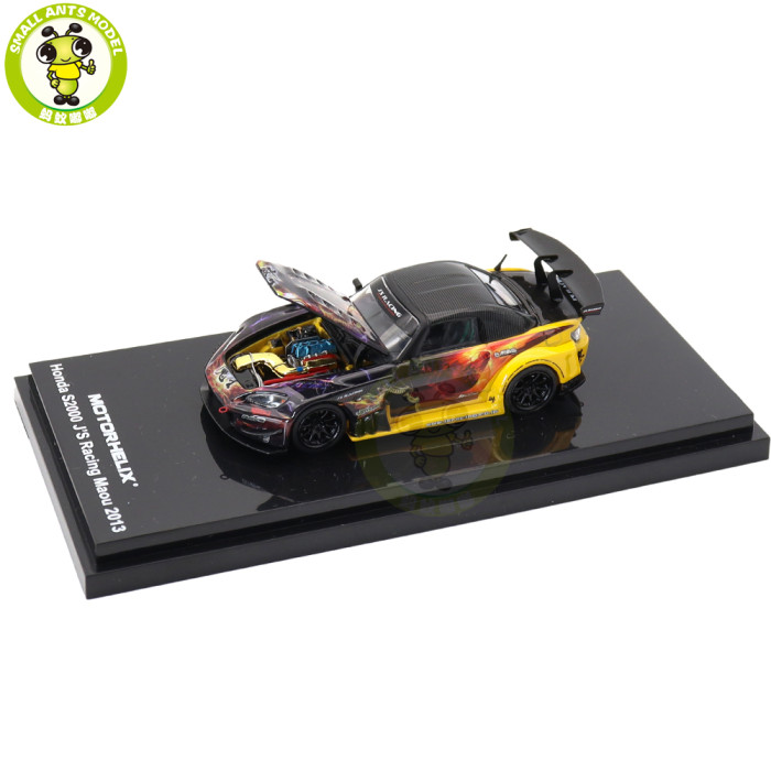 1/64 MOTORHELIX Honda S2000 J's Racing Maou 2013 Diecast Model Toy Car Gifts For Father Friends