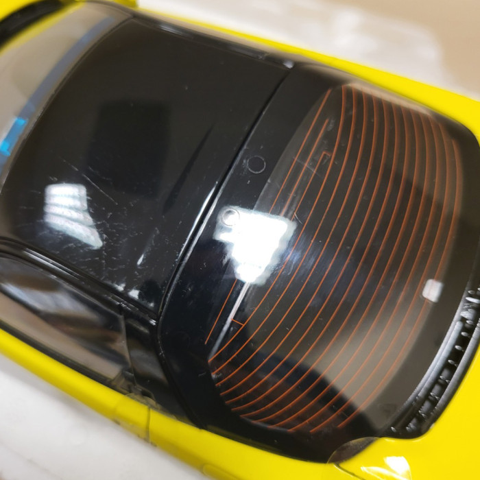 【DE】Defective 1/18 LCD Honda NSX MK1 NA1 Yellow Diecast Model Car