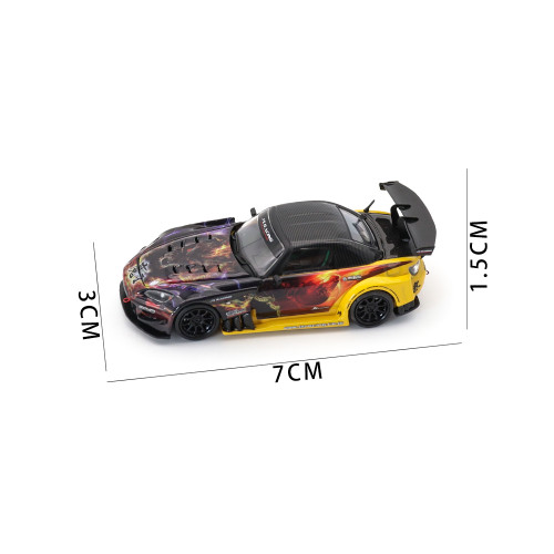 1/64 MOTORHELIX Honda S2000 J's Racing Maou 2013 Diecast Model Toy Car Gifts For Father Friends