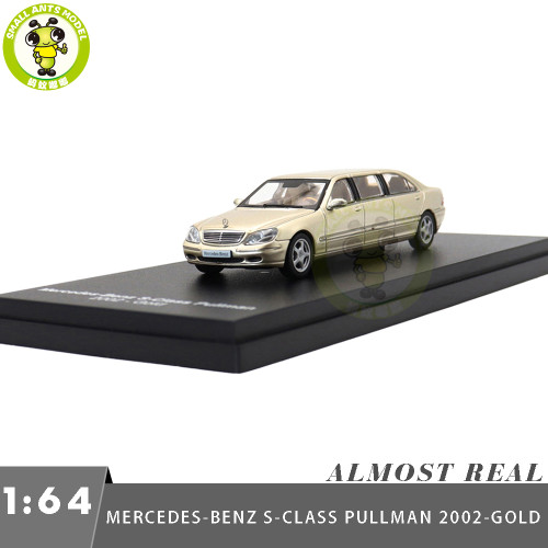 1/64 Almost Real Mercedes Benz S Class Pullman 2002 W220 Diecast Model Toy Car Gifts For Friends