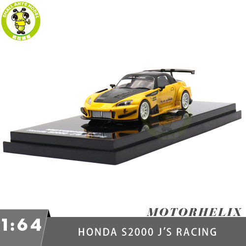 1/64 MOTORHELIX Honda S2000 J's Racing Diecast Model Toy Car Gifts For Father Friends