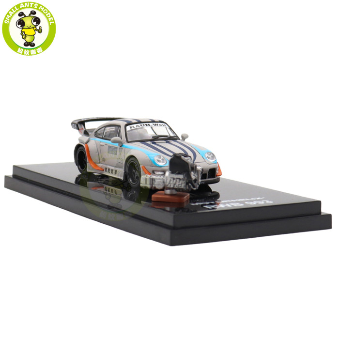 1/64 RWB Porsche 993 Motozolo Motorhelix Diecast Model Car Gifts For Friends