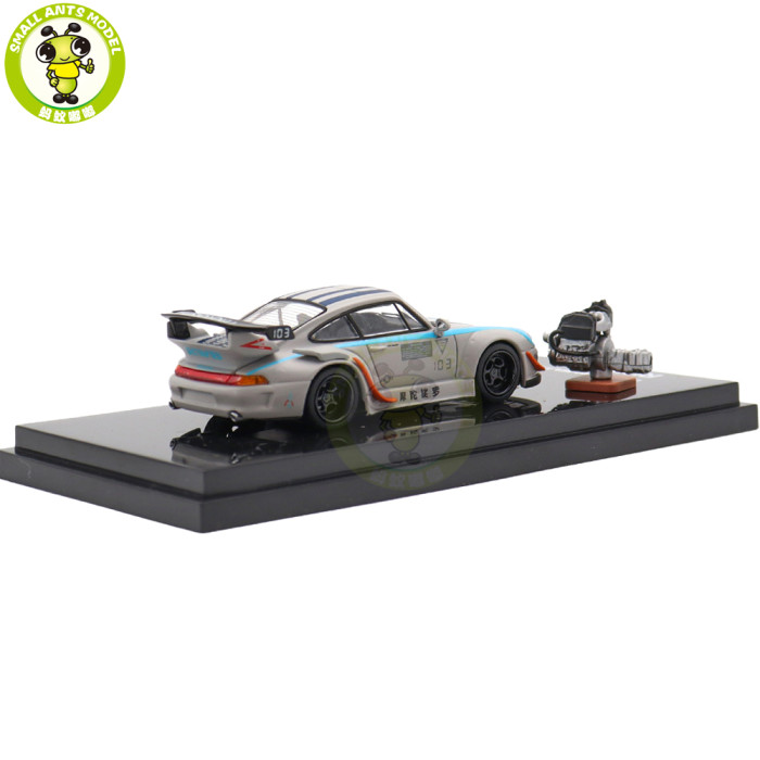 1/64 RWB Porsche 993 Motozolo Motorhelix Diecast Model Car Gifts For Friends