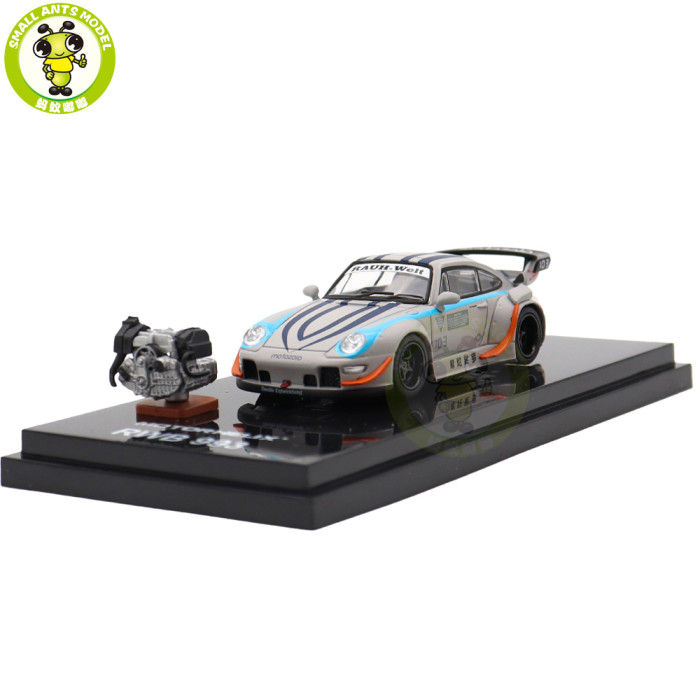 1/64 RWB Porsche 993 Motozolo Motorhelix Diecast Model Car Gifts For Friends