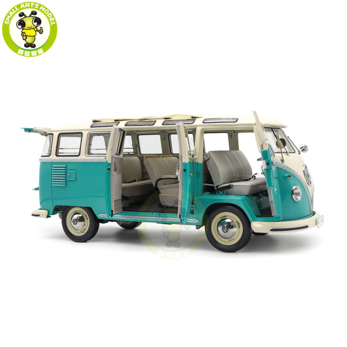 1/12 Sunstar 1962 Volkswagen VW Samba Bus Diecast Model Toys Car Gifts For Friends